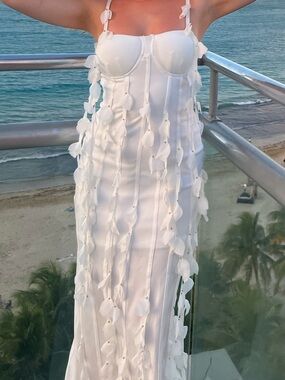 White Floral Dress